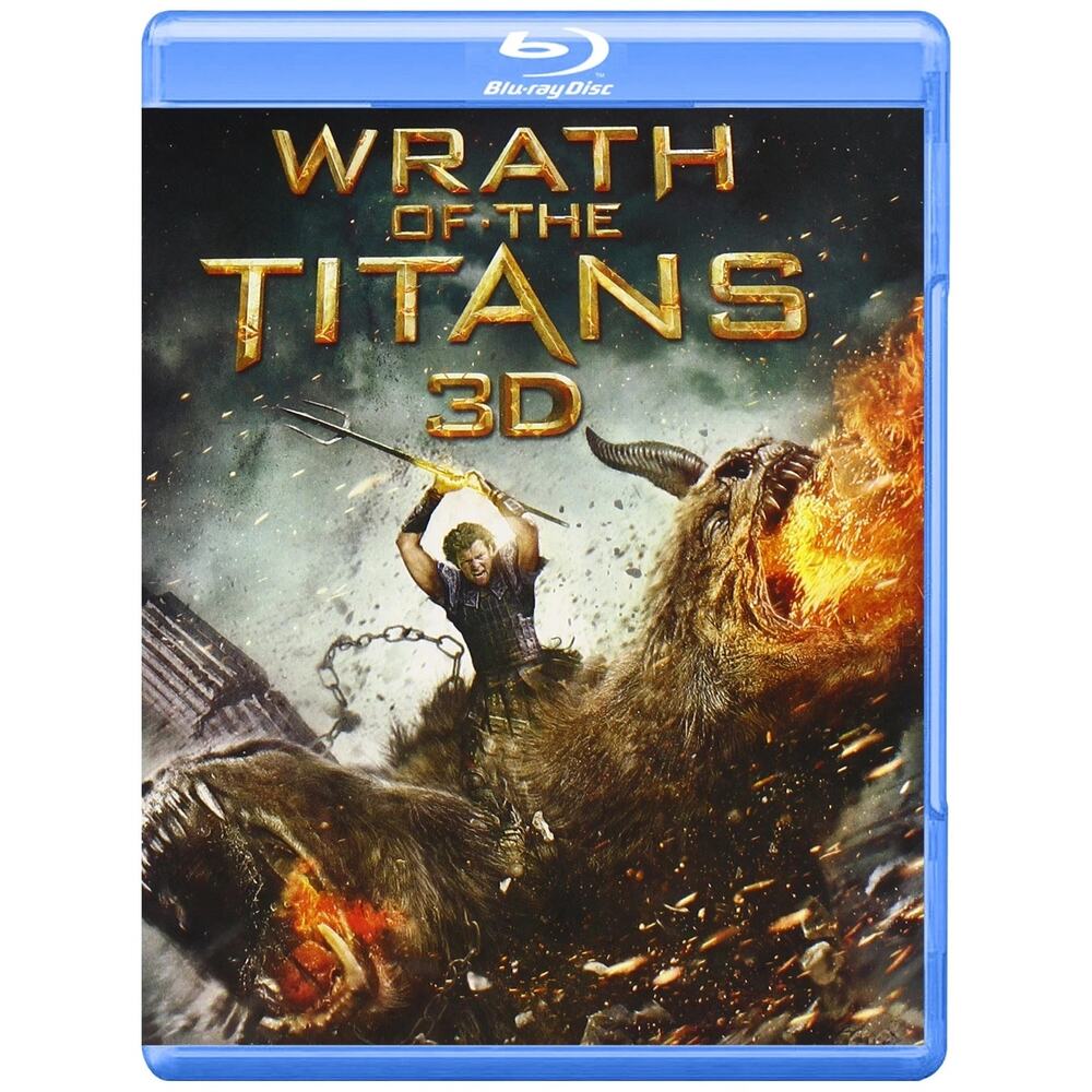 Wrath of the Titans 3D Blu ray, Blu-ray, DVD, 2012, 3-Disc Set